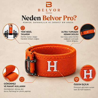 BELVOR Premium Tokasız Kemer